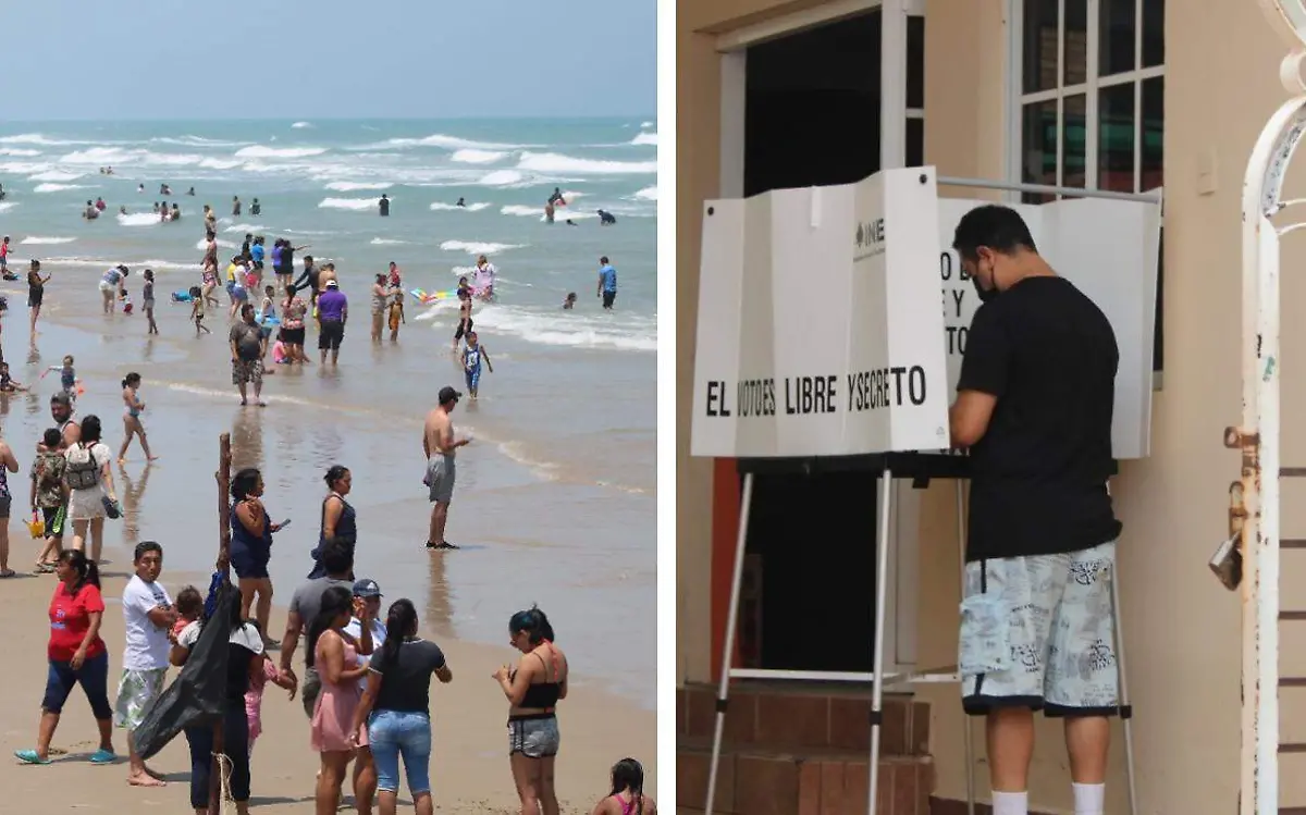 Hay una mayor afluencia en la playa que en las casillas del sur de Tamaulipas Juan Hernández